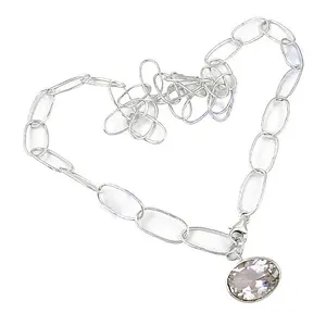 Collier en or 14 carats plaqué rhodium avec pendentif ovale orné de zircon, de diamant, de perle, de motif animal en or rose, tendance, classique, pour femmes - Product Image 3
