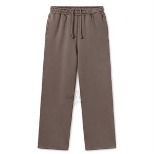 Pantalons de survêtement pour hommes, écologiques, délavés à l'acide, en molleton lourd, personnalisés, en tissu éponge français respirant, streetwear - Product Image 1