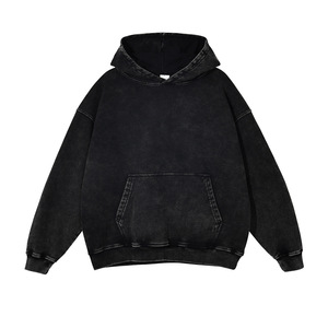 Customized Embroidered Winter Eco-Friendly Windproof Oversized Heavyweight Cotton Sun Faded Washed <b>Drop</b> Shoulder Vintage <b>Acid</b> - Product Image 2