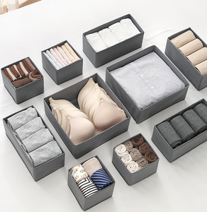 Offre Spéciale pliable vêtements boîte de <span class=keywords><strong>rangement</strong></span> Rectangle <span class=keywords><strong>tiroir</strong></span> stockage séparé pour sous-vêtements chaussettes lavable organisateur pour garde-robe - Product Image 4