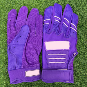 2025 Guantes de bateo de béisbol de cuero originales de tamaño y logotipo personalizados de agarre fuerte cómodos y resistentes más demandados - Product Image 3