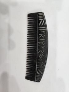 Peinetas de plumas nupciales hechas a mano de alta calidad, peineta de cuerno Natural elegante, el mejor peine de pelo indio hecho a mano - Product Image 5