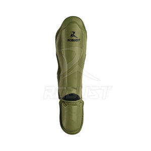 ROBUST INDUSTRIES Protège-tibia professionnel MMA de haute qualité-cuir vert ajustement confortable universel pour adultes personnalisable - Product Image 3