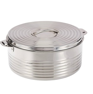 Pot de service au design étonnant Finition argentée Pot de service de forme personnalisée pour table à manger Hôtel Home Server Acier avec couvercle - Product Image 5