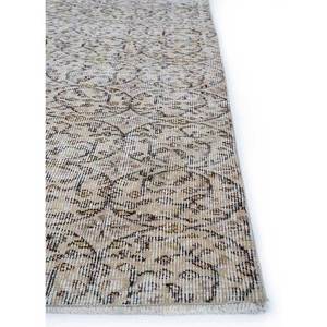 พรมขนสัตว์ถักมือสไตล์วินเทจ สีเบจและสีน้ำตาล ลายดอกไม้และลวดลายนามธรรม สำหรับตกแต่งบ้าน ห้องนั่งเล่น และทางเดิน เหมาะสำหรับวัยรุ่น - Product Image 4