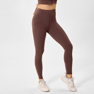 กางเกงเลกกิ้งผ้าฝ้ายยืดมีสไตล์สำหรับผู้หญิงกางเกงเล่นโยคะฟิตเนสแบบลำลอง - Product Image 6