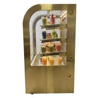 Vitrine Réfrigérée Carrée en Verre Haute Performance pour Présentation de Desserts et Gâteaux – Idéale pour Table Basse – Offre Spéciale
