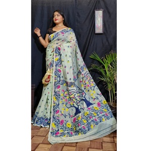 Vêtements de mariage de styliste exclusif, combinaison attrayante, Dhakai Jamdani Saree pour la fête, tissu en coton, artisanat du Bangladesh