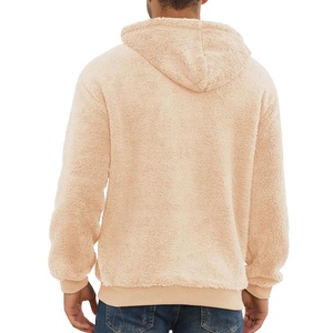 OEM Custom Fuzzy Winter <b>Mens</b> <b>Sherpa</b> <b>Fleece</b> Hoodie Pullover Streetwear Top <b>Mens</b> <b>Sherpa</b> <b>Fleece</b> Hoodie - Product Image 2