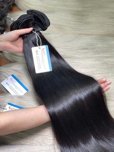 Articles les plus vendus Extensions de cheveux tissées à la main Différentes couleurs Texture douce Sans nœuds 100% cheveux humains vietnamiens Haute qualité - Product Image 6