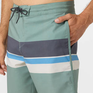 Pantalones Cortos de Playa para Hombre, Tejidos, 100% Poliéster, Antiarrugas, Secado Rápido, Ecológicos, Transpirables, con Cordón en la Cintura, Servicio OEM - Product Image 4