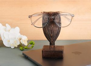 Cadeau de noël en bois hibou porte-lunettes support lecture table de chevet lunettes retenue cadeaux pour femmes hommes maman papa voiture - Product Image 2