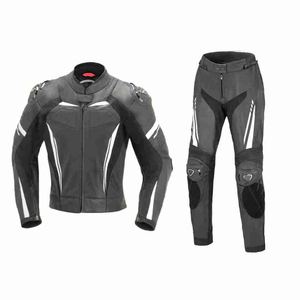Combinaison de course moto en cuir 2 pièces, nouvelle conception, veste et pantalon, haute visibilité, durable, respirante, pour toutes les courses automobiles - Product Image 6