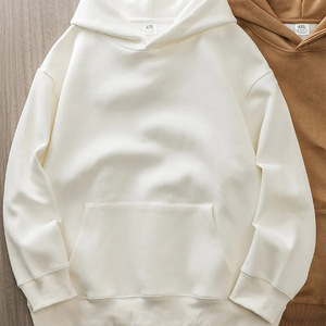Nueva sudadera de lana pesada personalizada con capucha para hombre, sudaderas holgadas de otoño 2025, ropa de hombre de manga larga de Color sólido - Product Image 2