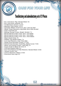 ชุด31-Pcs สำหรับการผ่าตัดต่อมทอนซิล adenoidectomy เครื่องมือผ่าตัดหูตาจมูกและลำคอสำหรับการผ่าตัดต่อมทอนซิลสำหรับการผ่าตัดต่อมทอนซิลพ่อ D Pro - Product Image 2