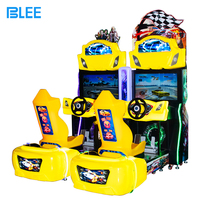 Machine de jeu de course vidéo d'arcade de luxe à monnayeur, simulateur de conduite de voiture, pour centre de jeux FEC, garantie 1 an, vente chaude