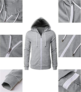 Impression personnalisée broderie de haute qualité nouvelle mode élégante sweats à capuche 100% Polyester coton conception de poche sweats à capuche couleur unie - Product Image 5