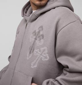 Sudadera con capucha de algodón 100% de la mejor calidad, ropa de calle para hombre, Sudadera con capucha para hombre de gran tamaño - Product Image 5