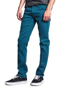 New Regular Fit Men's Winter Mid Waist 100% Cotton Slim Straight Casual <b>Jeans</b> Quick Dry - Product Image 5