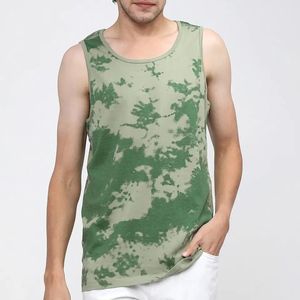 Camiseta sin mangas de camuflaje para hombre al por mayor, cuello redondo, tejida, informal, transpirable, de algodón, 2026 - Product Image 1