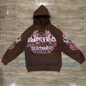 เสื้อมีฮู้ดผ้าโพลีเอสเตอร์และผ้าฝ้ายสำหรับผู้ชายและผู้หญิงเสื้อมีฮู้ดผ้าฟลีซฝึกวิ่งจ๊อกกิ้งงานปักลายผ้าไหมสกรีนลาย - Product Image 1