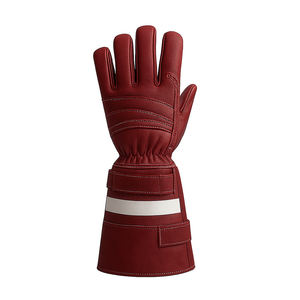 Precios al por mayor Bombero Guantes de lucha contra incendios Impermeable Protección Seguridad Cuero Trabajo Guantes de bombero - Product Image 2