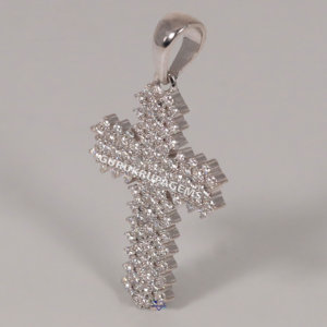 Experimenta la elegancia del colgante elaborado en oro blanco de 14KT con diamantes de laboratorio reconocidos por su distinguida claridad VVS - Product Image 5