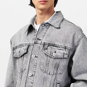 Vestes en jean pour hommes surdimensionnées et multicolores personnalisées/Personnalisez votre propre logo et concevez des vestes en jean pour hommes - Product Image 5