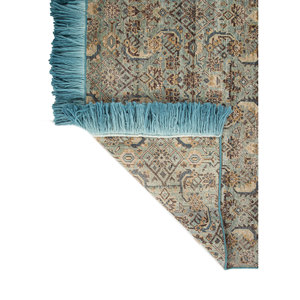 Alfombra de Lana Anudada a Mano con Patrón Geométrico Azul Someplace Time, Alfombra Grande para Sala de Estar - Alfombras Jaipur Modelo EE. UU. EA-3010(Va)(Fr) - Product Image 5