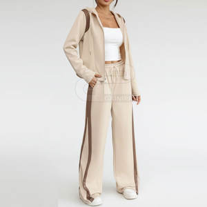Ensemble deux pièces surdimensionné pour femmes, tenue décontractée de rue, avec haut ample et pantalon, ensemble deux pièces surdimensionné tendance - Product Image 2