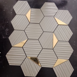 กระเบื้องโมเสคหกเหลี่ยม73มม. ผลิตโดย USA สำหรับการใช้งานเชิงพาณิชย์ - Product Image 1