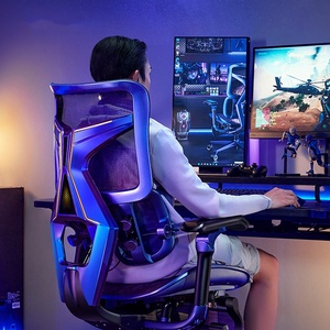 SIHOO X3Pro Fauteuil <span class=keywords><strong>de</strong></span> Jeu Ergonomique Dégradé Bleu-Violet-Rouge, Chaise Gaming Ordinateur à Dossier <span class=keywords><strong>Haut</strong></span> pour Esports - Product Image 1