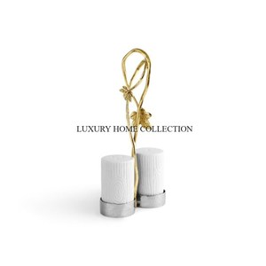 Elegante molinillo de sal y pimienta de hierro con un diseño elegante con forma de hoja con acabado pulido para un aspecto moderno y sofisticado - Product Image 5