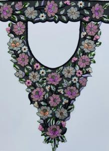 Apliques florales 3D elegantes hechos a mano de La India, parches de primera calidad bordados, estilo cosido para cuello de tul suave, accesorios de ropa - Product Image 4