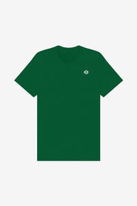 Camiseta de Manga Corta con Cuello Redondo para Hombre, Marca Personalizada, Verde Oscuro, 100% Algodón, Estilo Casual, Transpirable, Proveedor Mayorista - Product Image 4