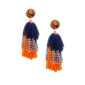 Boucles d'oreilles pendantes personnalisées en perles, faites à la main en Inde, légères et tendance pour femmes - Product Image 3