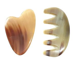 Buffalo Horn <b>Face</b> Massager Gua Sha Board for <b>Face</b> Lifting Scraping - Product Image 4