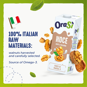 Bevanda Vegetale OraSi al Nocciolo 100% Italiana per Distributori, Confezione da 1 Litro, Durata 365 Giorni, 12 Unità - Product Image 4