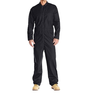 Combinaison de travail pour homme de qualité supérieure, couleur noire unie, personnalisable, respirante, antistatique, anti-UV, antibactérienne, certifiée CE - Product Image 1