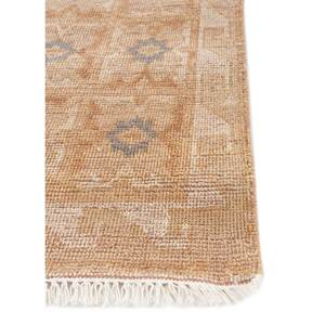 Alfombras de Lana Anudadas a Mano de Gran Tamaño Erbe, Alfombra Rectangular Abstracta Geométrica Roja y Naranja para Pasillo, Entrada, Hogar, 9x12 - Product Image 4