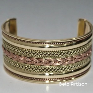 Brazalete de alambre de latón oxidado Pendientes de joyería de Estilo Vintage únicos para fiesta para compra a granel - Product Image 3