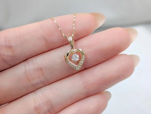 สร้อยคอจี้เพชรโมอิสซาไนต์ VVS แบรนด์ดัง ดีไซน์รูปหัวใจทอง 14k หรูหราทันสมัยสำหรับผู้หญิง ราคาประหยัด - Product Image 3