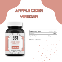 Suplementos Dietéticos de Vinagre de Sidra de Manzana ODM OEM 500MG 60 Cápsulas, Apoyo Natural para la Salud Digestiva, Fórmula Natural