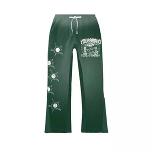 Conjunto de Sudadera con Capucha y Pantalones Deportivos para Hombre, Estilo Lavado Ácido, Diseño Personalizado, Estampado Desgastado, Fabricante - Product Image 5