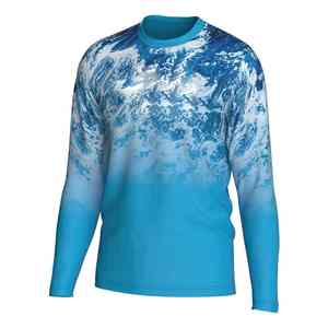 Camiseta de Pesca para Hombre Más Vendida, Personalizable OEM, con Estampado Digital, Impermeable, con Cierre de Botones, Transpirable, Cómoda, UPF 50 - Product Image 4