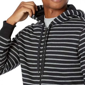 Cheap Custom Logo <b>Men</b> Winter Sports <b>Running</b> Athletic Apparel Cotton <b>Men's</b> <b>Hoodies</b> Basics Striped Design Zipper <b>Hoodies</b> 2025 - Product Image 3