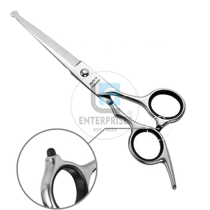 Tijeras de Aseo Profesionales de Acero Inoxidable de Alta Calidad para Mascotas, con Punta Redonda de Seguridad, Tijeras Rectas para Perros y Gatos - Product Image 1