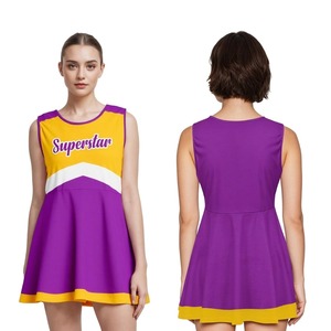 เสื้อผ้าคุณภาพสูง กำลังเป็นที่นิยมในปี 2026 เสื้อผ้าผู้ใหญ่ทรงเข้ารูป ขายส่งชุดยูนิฟอร์มเชียร์ลีดเดอร์ พิมพ์ลายดิจิทัล โพลีเอสเตอร์ 180 กรัม - Product Image 2