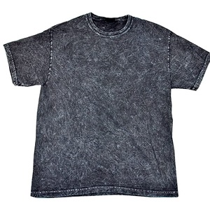 เสื้อยืดคอกลมแขนสั้นของผู้ชายกลางแจ้งเสื้อเล่นกีฬาคอกลมแขนสั้นฟอกสีกรดวินเทจ - Product Image 3