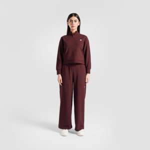 Prime <b>Women's</b> <b>Half</b> <b>Zip</b> Upper Burgundy <b>Sweater</b> Regular Fit - Product Image 4